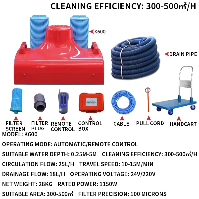Pool Vacuum Cleaner Water Turtle High-Power Automatic Underwater Pool Vacuum Cleaner for Removing Leaves Outdoor(Customized)