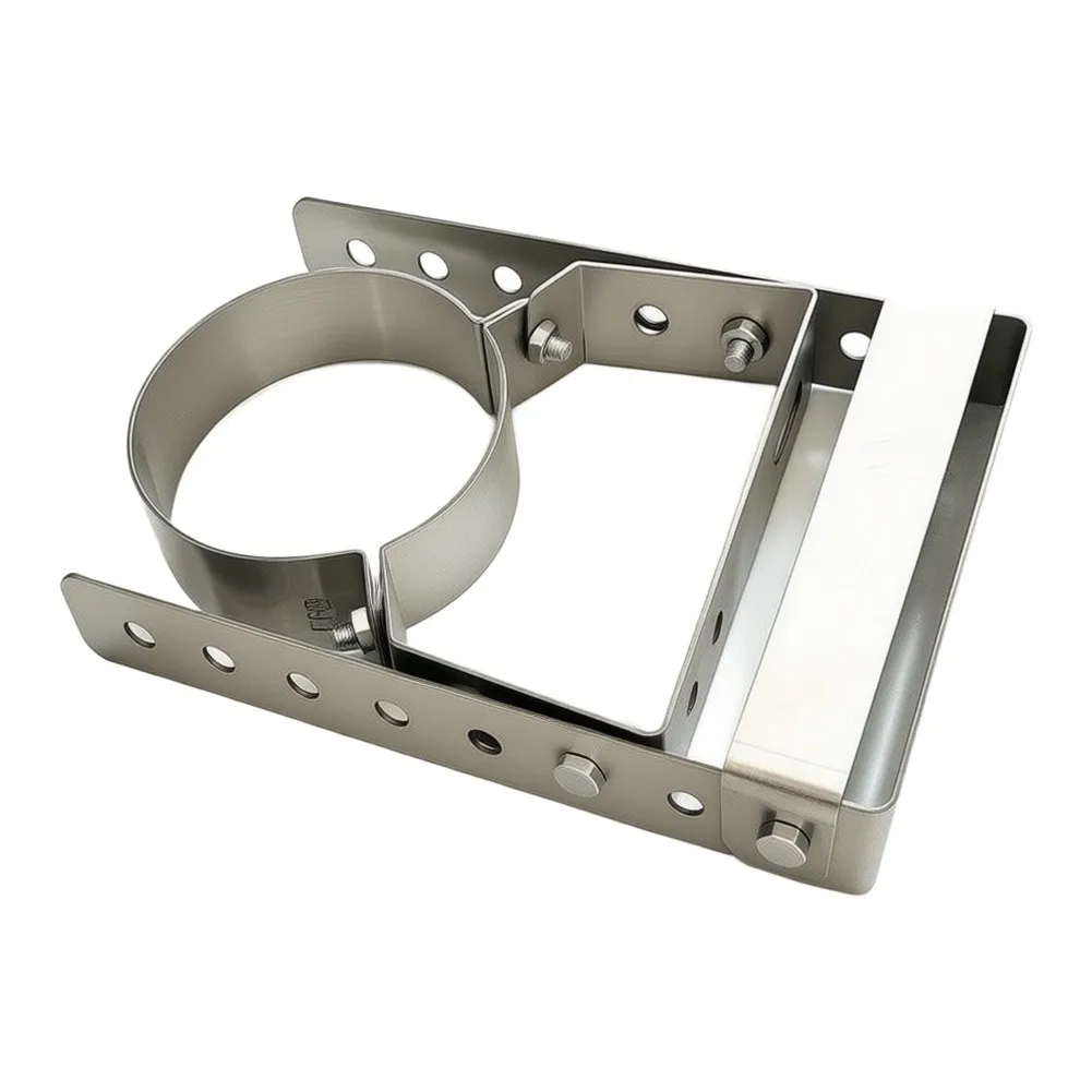 Adjustable Smoke Pipe Bracket Stainless Steel Wall Mount Clamp For Fireplace Stove Chimney Tube Furnace Ventilation Duct Fixing