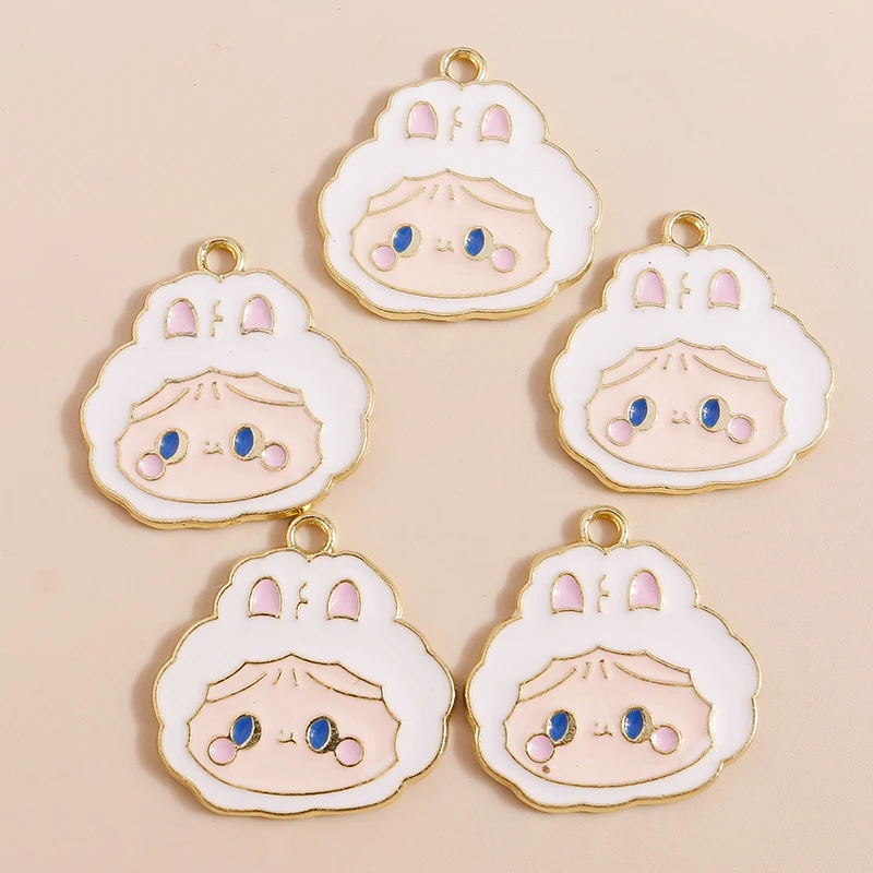 

20pcs Cartoon Animal Charms Enamel Cry Sheep Charms Pendants for Jewelry Making Drop Earrings Necklaces Bracelet DIY Crafts Gift