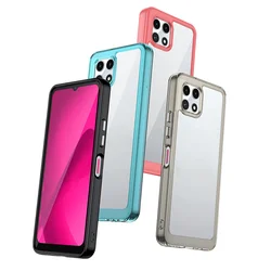 T-Mobile REVVL 7 Revvl7 Case Hybrid Rugged Hard Protection TPU Bumper Crystal Clear Armor Back Cover Case for T-Mobile REVVL 7