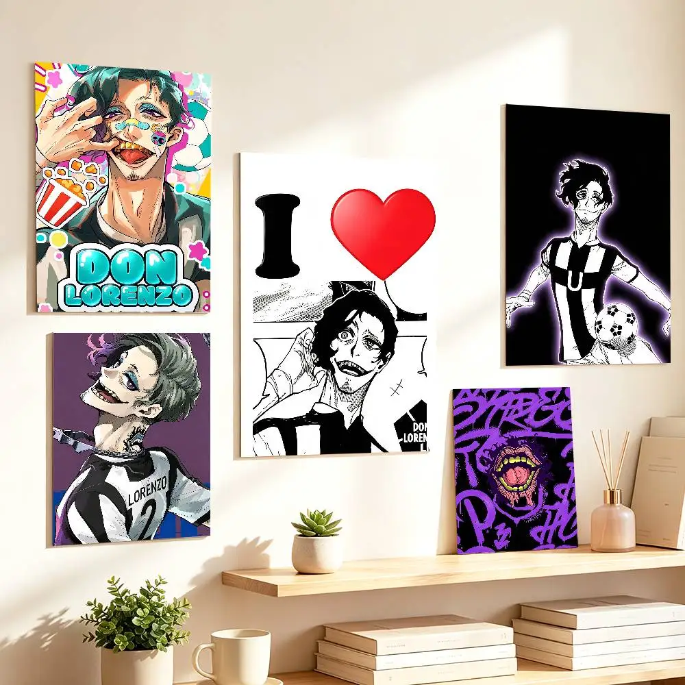 Ubers Team Core PlayerAnime IP Don Lorenzo   Poster HD Self Adhesive Waterproof Wall Art Ideal for Home Office Dorm Gift