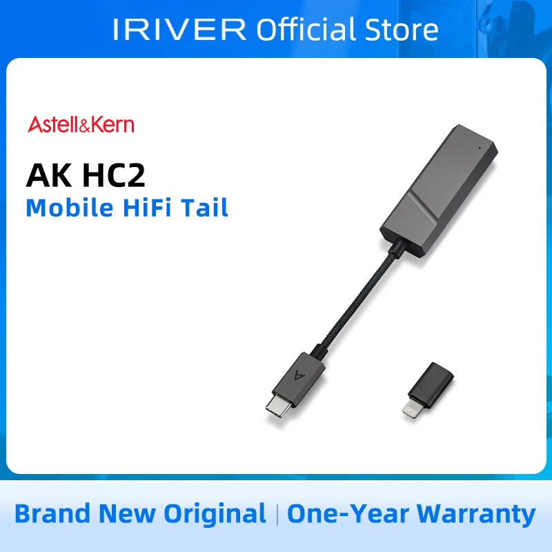IRIVER Astell&Kern AK HC2 USB-C Type-c Dual DAC Tail Mini Amplifier 4.4 Cable HiFi Decoder  Compatible iOS iPhone and Android