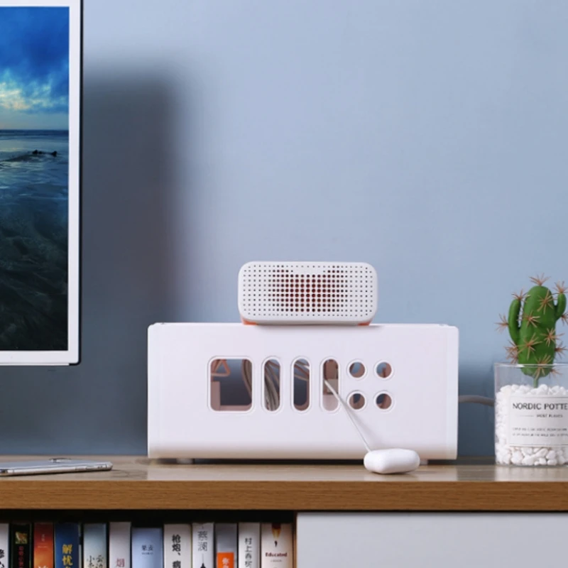 صندوق تخزين الكابلات متعدد الوظائف لوحة الطاقة إدارة الأسلاك المقبس سلك حالة سلامة غرفة المنزل شبكة خط صندوق تخزين