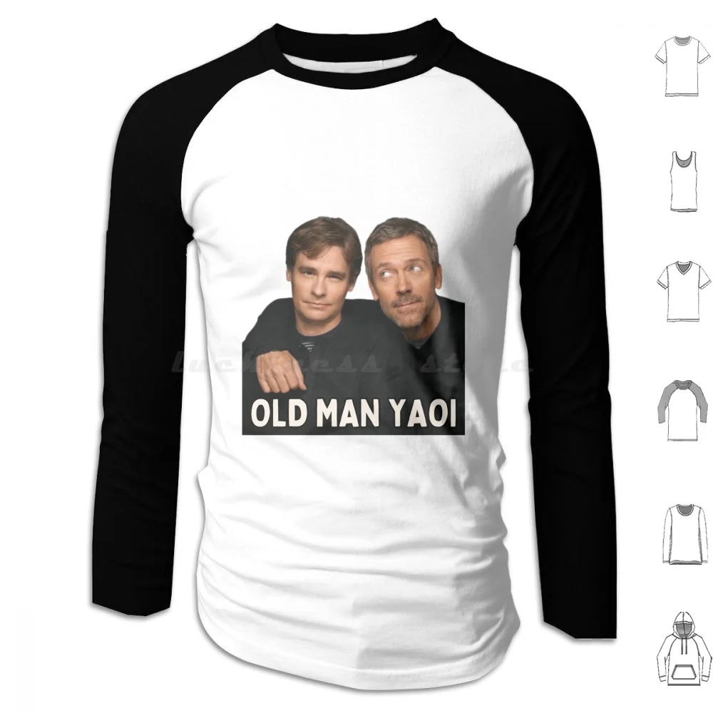 House X Old Man Yaoi Hoodies Long Sleeve House Md Dr House Dr James Hilson Old Man Yaoi House Gregory House Hugh Laurie