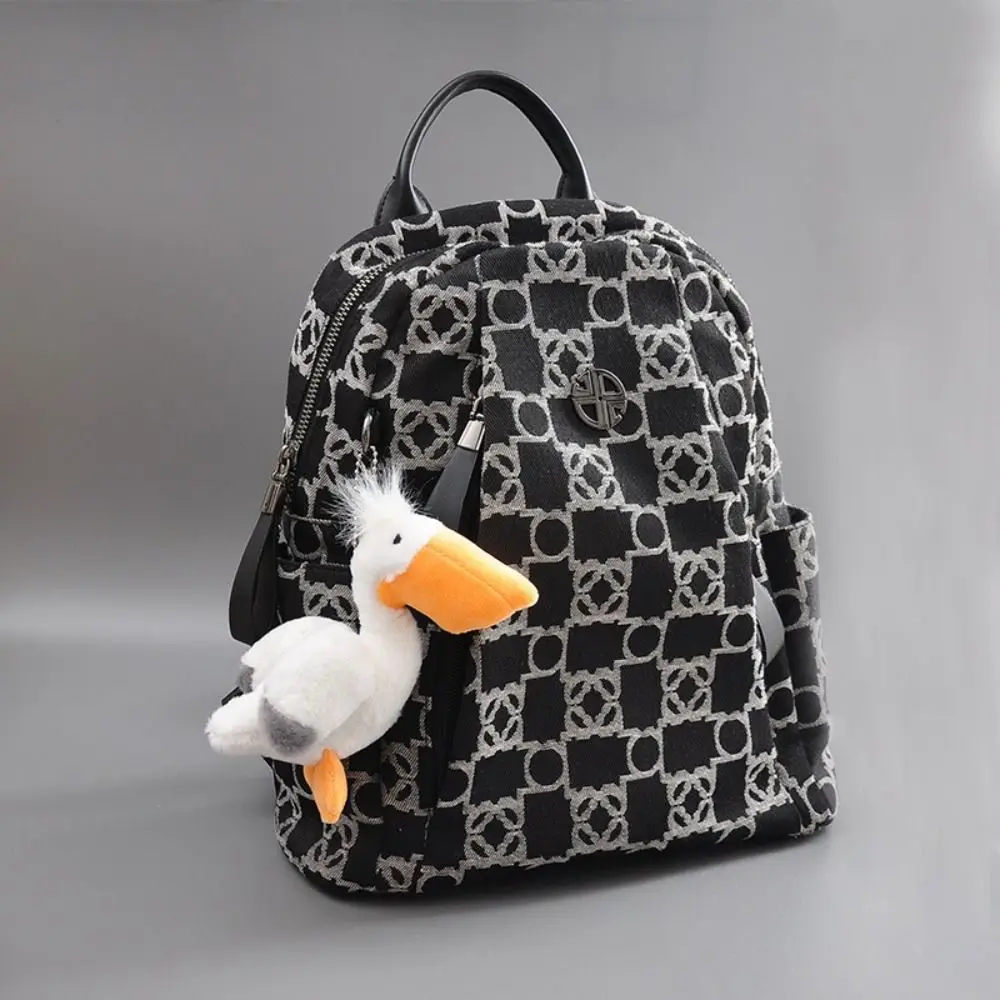 Cute Bald Eagle Animal With Keychain Cartoon Bird Animal Keychain