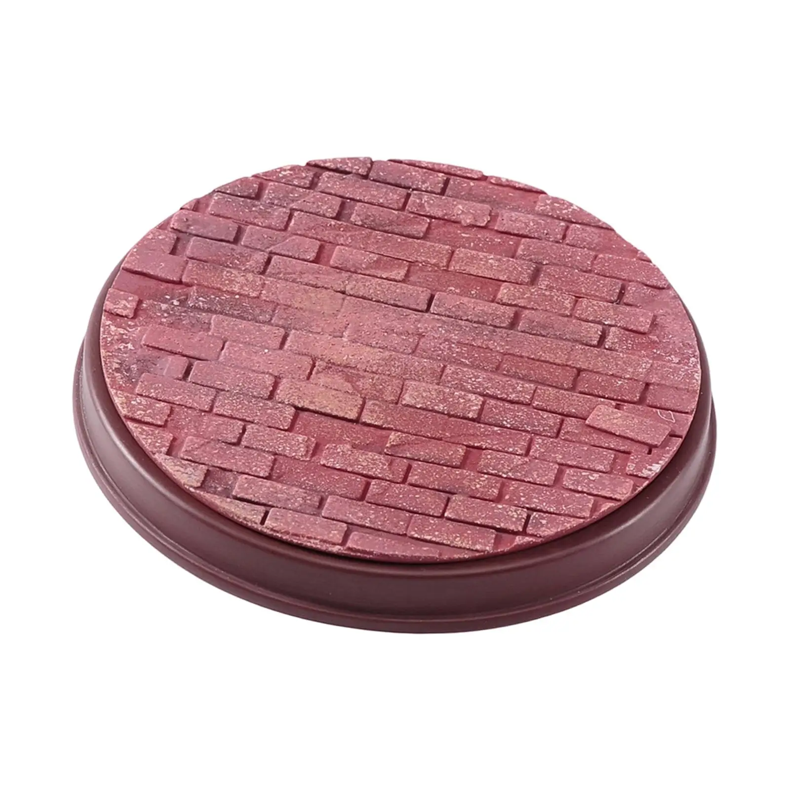 Model Car Red Brick Round Scene Base Car Model Display Accessories for Diecast Toys
