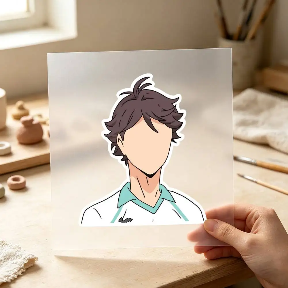 Anime Oikawa Tooru Minimalist Waterproof Stickers For Decorating Car Windows Motorcycles And Computers.