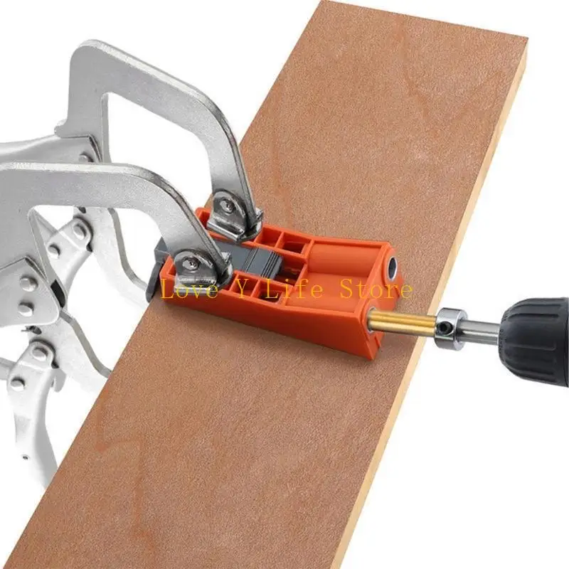 L74C lỗ bỏ túi jig 15 độ Woodwork lỗ rạch jig cho các lỗ khoan bằng gỗ