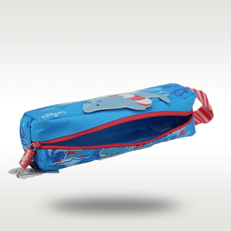 Australia smiggle original children's pencil case boys pencil bag red blue shark cool kawaii school supplies