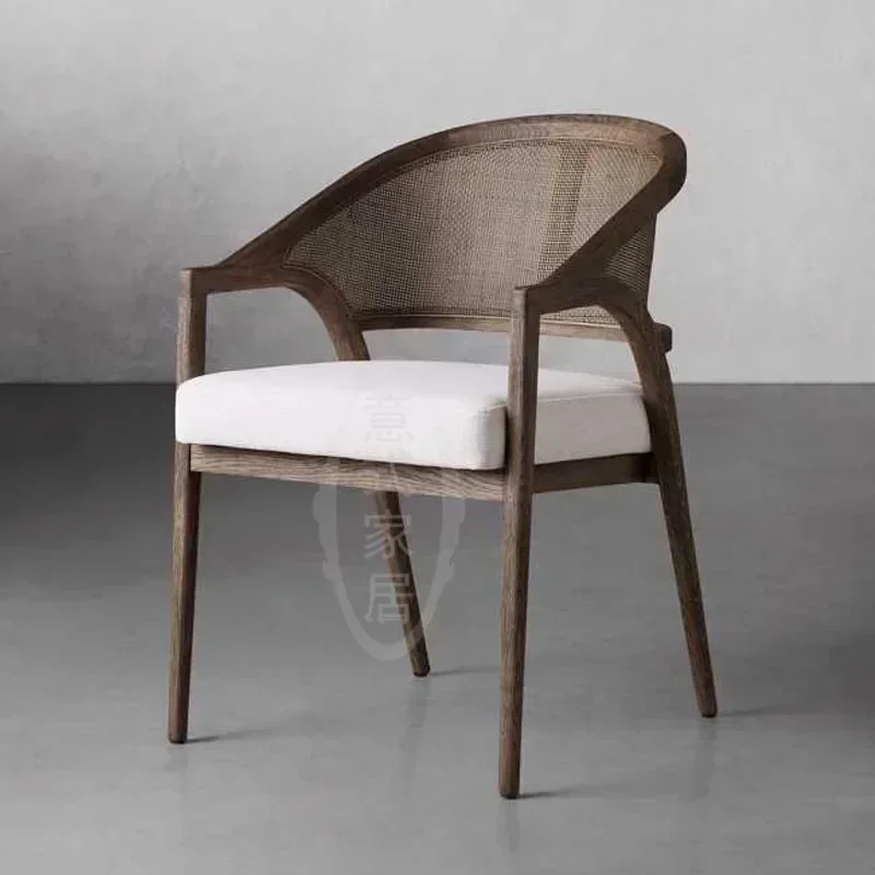 كرسي فردي فاخر منتصف القرن أثاث حديث كراسي غرفة المعيشة دباغة الطعام كرسي غرفة نوم جاردين الذراع Sillones الفناء #3