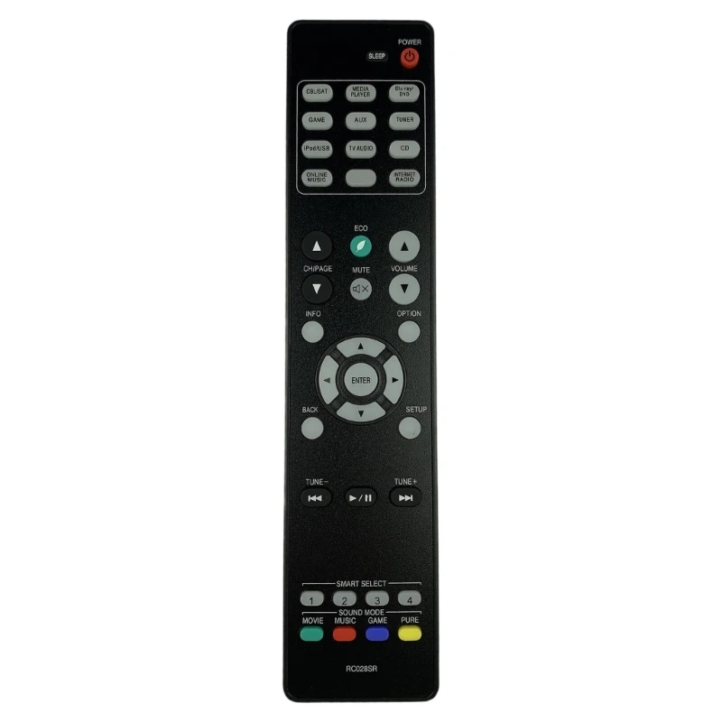 

Plugs And Play Universal Remote Controls for RC028SR Sound Equipment Ergonomic Long Durability X37A
