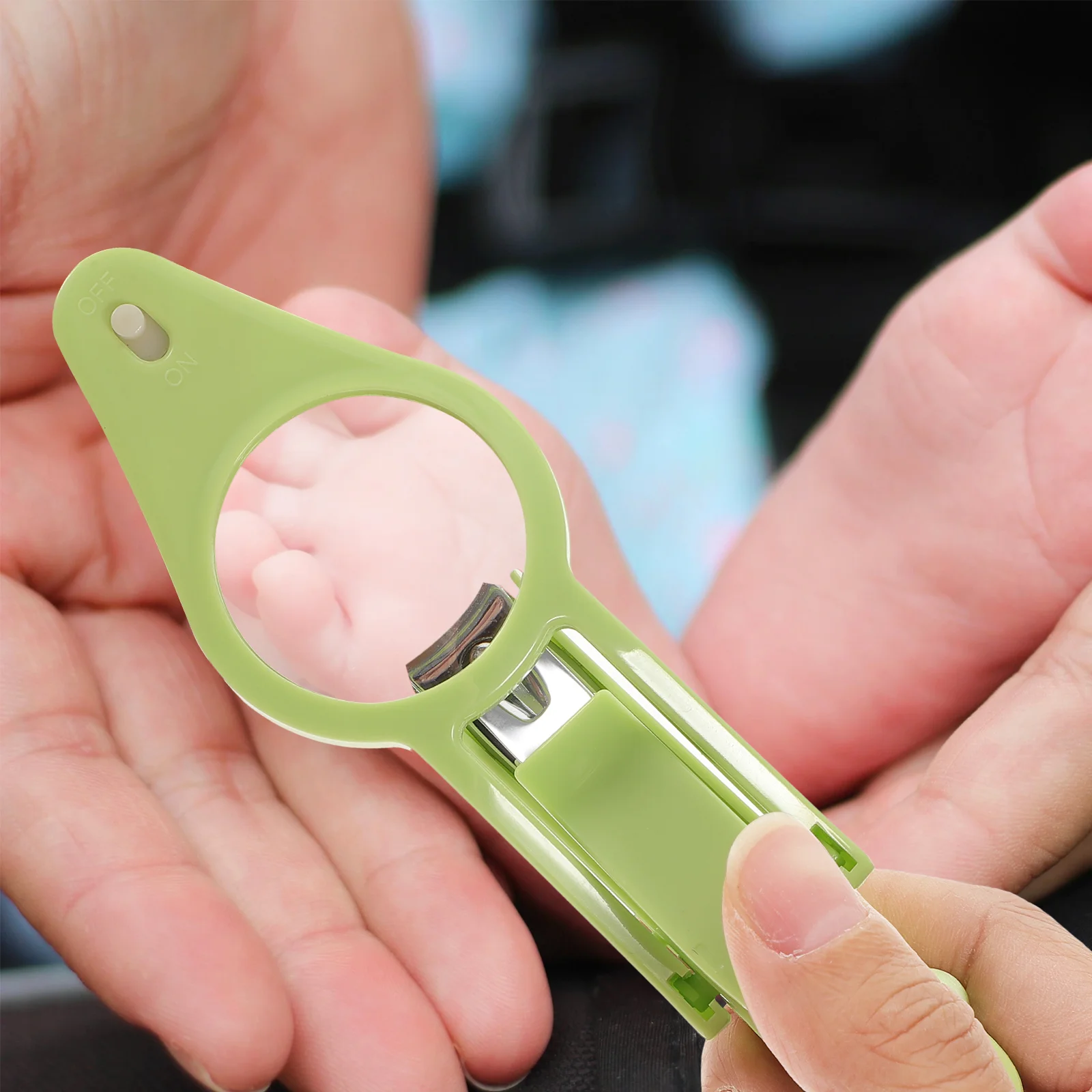 

Portable Baby Nail Clippers Adorable Nail Cutters Creative Baby Nail Trimmer Stylish Baby Nail Care Tool for Baby Use (Green)