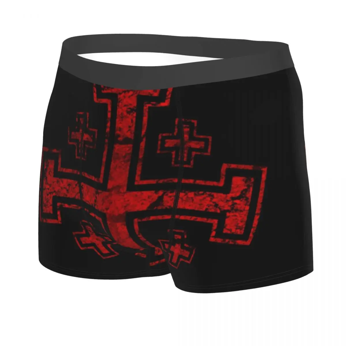 Custom Male Fashion Templar Knight Medieval Warrior Symbol Underwear Boxer Briefs Men Stretch Shorts Underpants