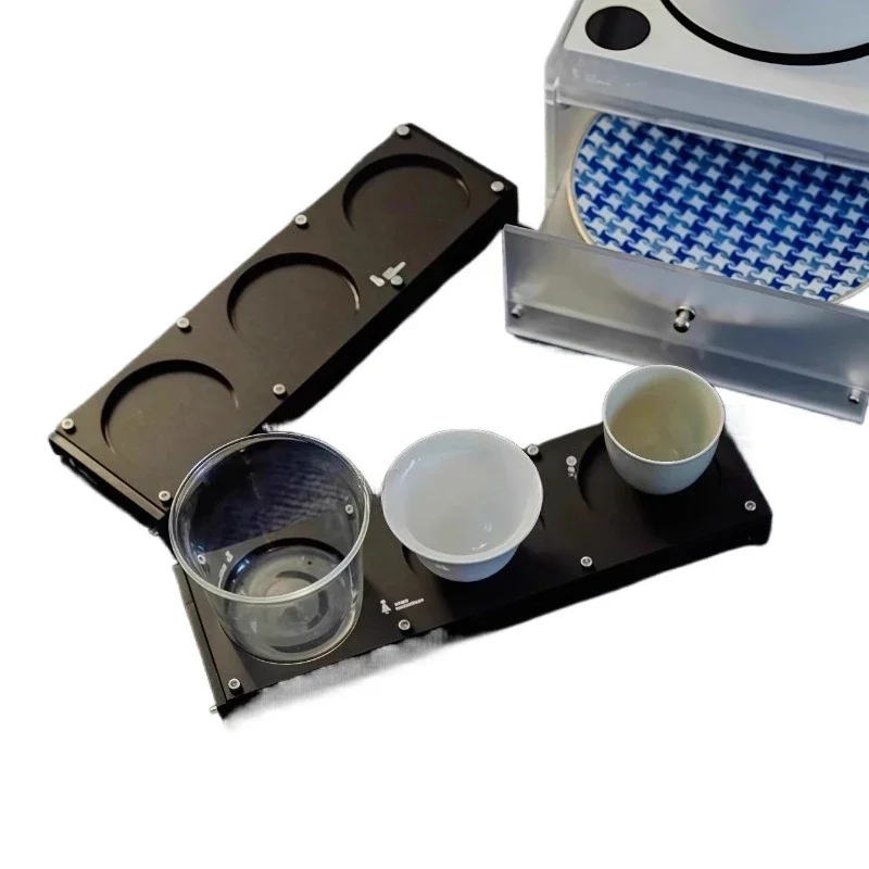 

Coffee tray rack, hand-brewed coffee cup, transparent matte, three-hole no card slot