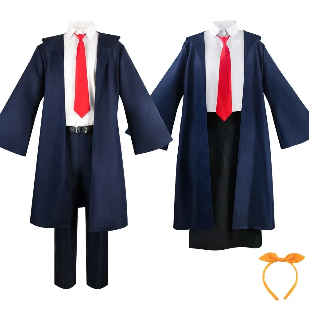 Disfraz de Cosplay de Lemon Irvine de Mashle: Magic Muscles, Uniforme Escolar, Accesorios para la Cabeza de Adler Rob Trench, Atuendos Diarios de Mashle