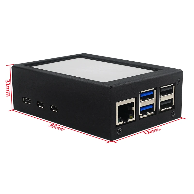 Raspberry Pi 3.5 Inch Touch Screen 480*320 LCD Display Optional Metal ABS Case PWN Cooling Fan for Raspberry Pi 5