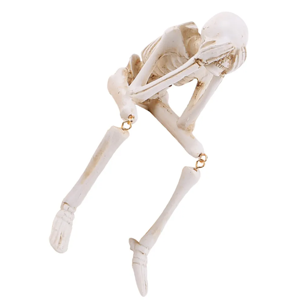 Resin Statue Halloween Mini Decoration Cool Macabre Shelf Sitter for Home Office Desk Table Spooky Halloween Decor