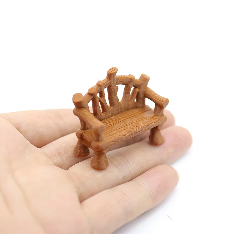 Mini Elf Dream Bench Park Chair Garden Landscape DIY Decoration Accessories Micro Scene Ornament Miniature Decor Props
