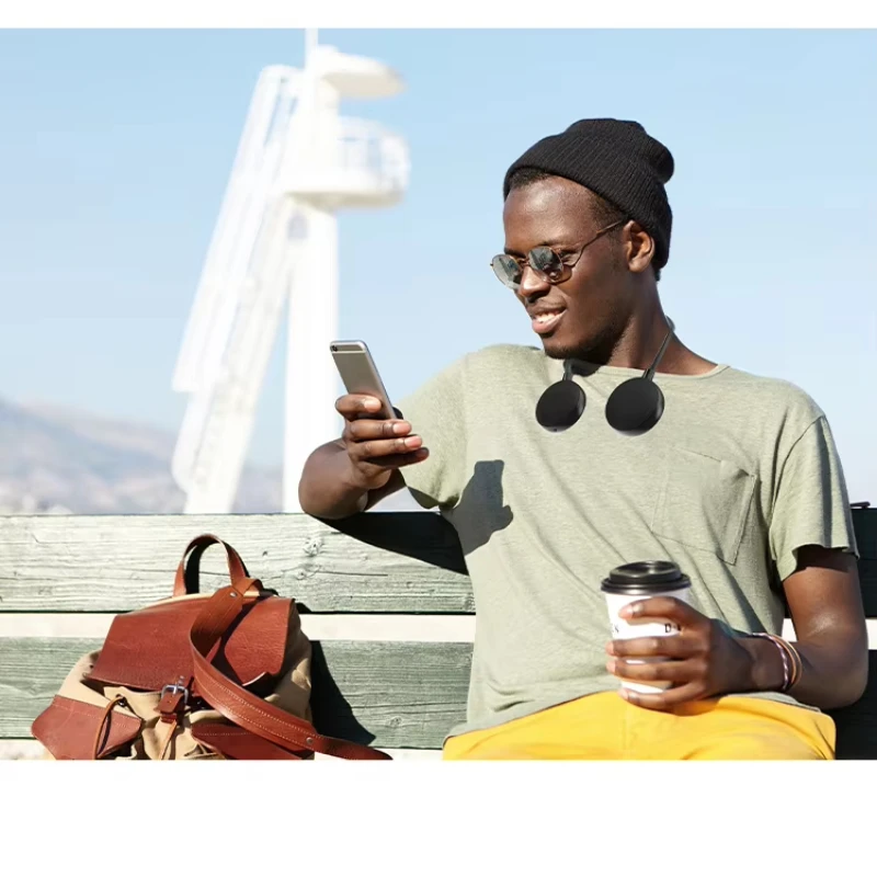 新しいぶら下げネックタイプ Bluetooth スピーカー布アートはワイヤレス折りたたみ小型 2025 音楽ミニステレオ防水ホットな新