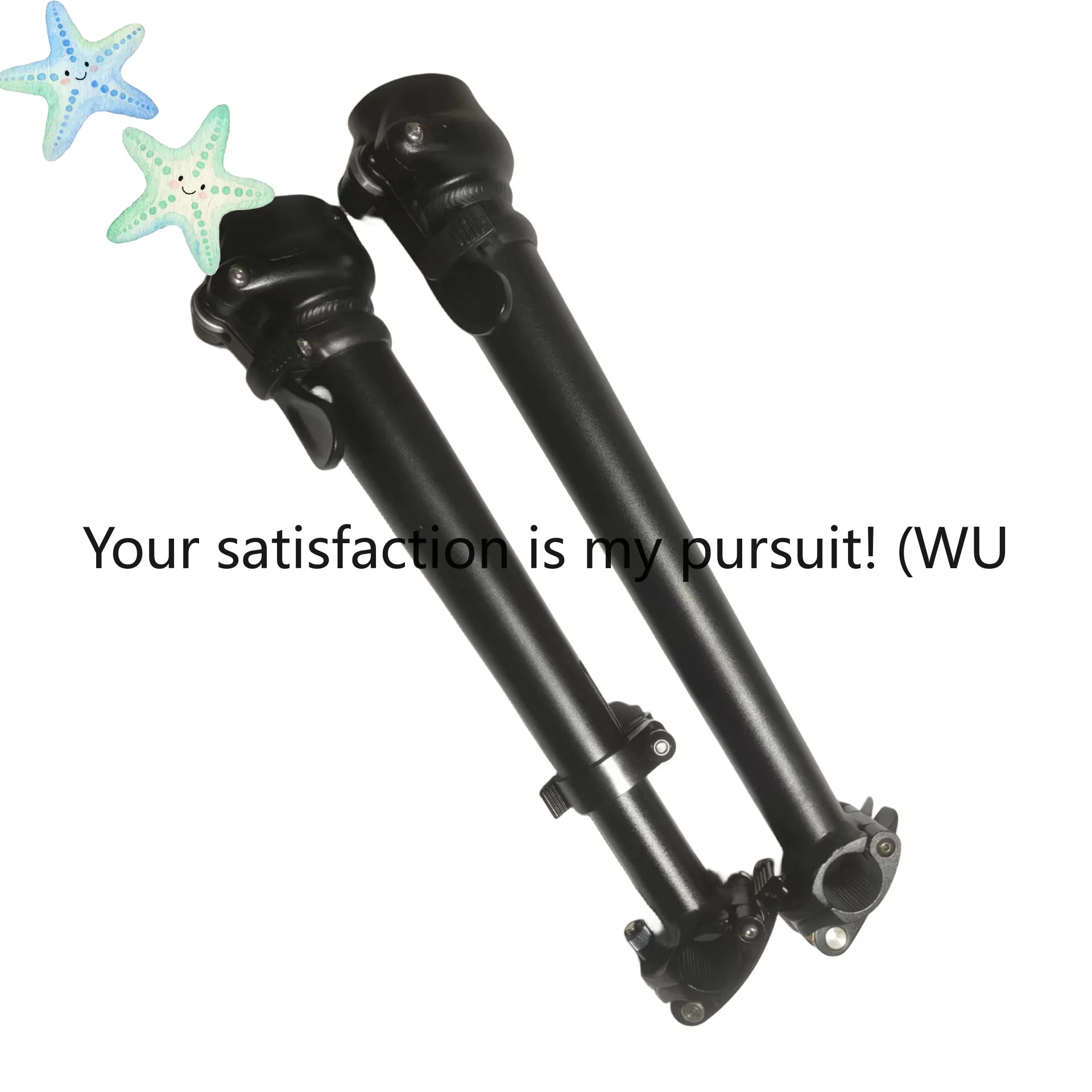ZOCI-Folding bicycle handle vertical aluminum alloy single section, solid double section single section