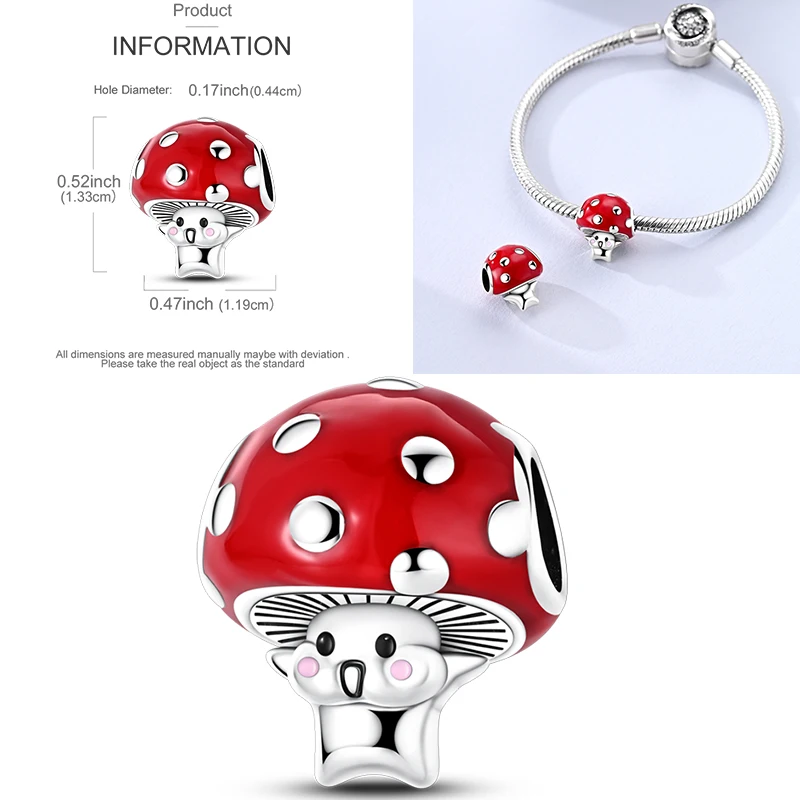 2026 Heiße Früchte-Serie 925 Sterling Silber Farbige Erdbeer-Kirsch-Avocado-Zitronen-Perlen Passend für Armreif DIY Armband Halskette Schmuck – Detail 11
