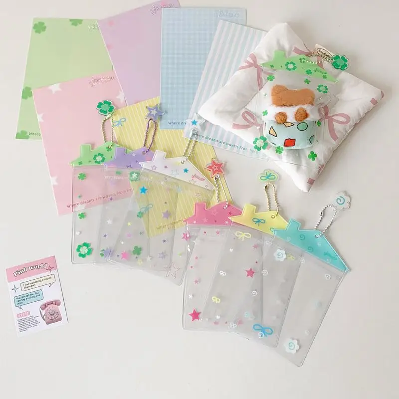 

Cartoon Doll Protective Cover Case Cartoon Cute Photo Card Holder DIY IG Card Storage Pendant Card Sleeve Candy Bag Card Bag