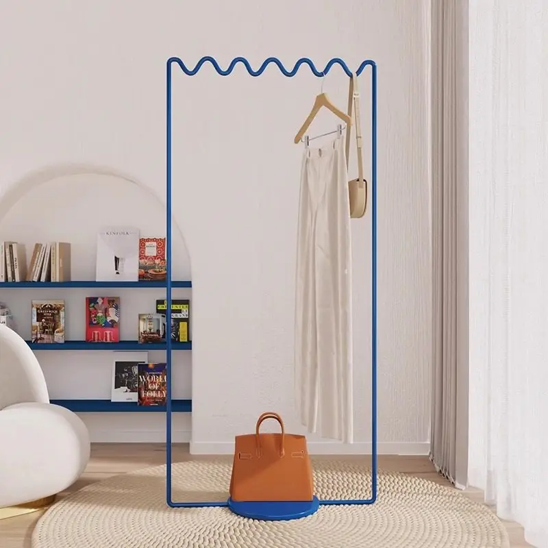 Nordic Minimalist Floor Coat Rack for Bedroom Living Room Furniture Simple Standing Clothes Hanger