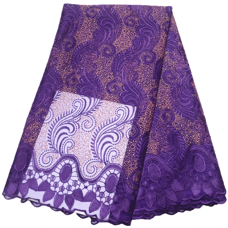 New African Lace Fabric 5 Yards French Net Lace Fabric Tull Lace Embroidery For Women Dress