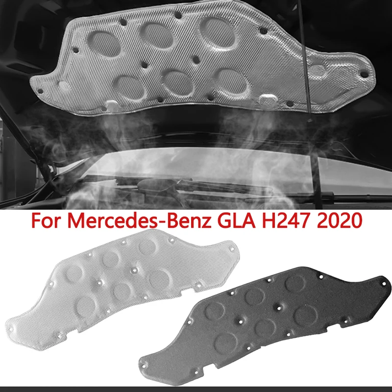 Oam عازلة للصوت القطن غطاء المحرك الأمامي العزل لوحة قطن لمرسيدس بنز GLA H247 2020 سيارة الصوت الحرارة حصيرة مع مشبك