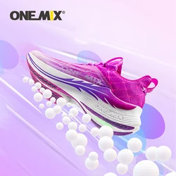 ONEMIX-Sapatos masculinos de placa de carbono ao ar livre, tênis respiráveis, antiderrapante, maratona, caminhada em estrada, jogging