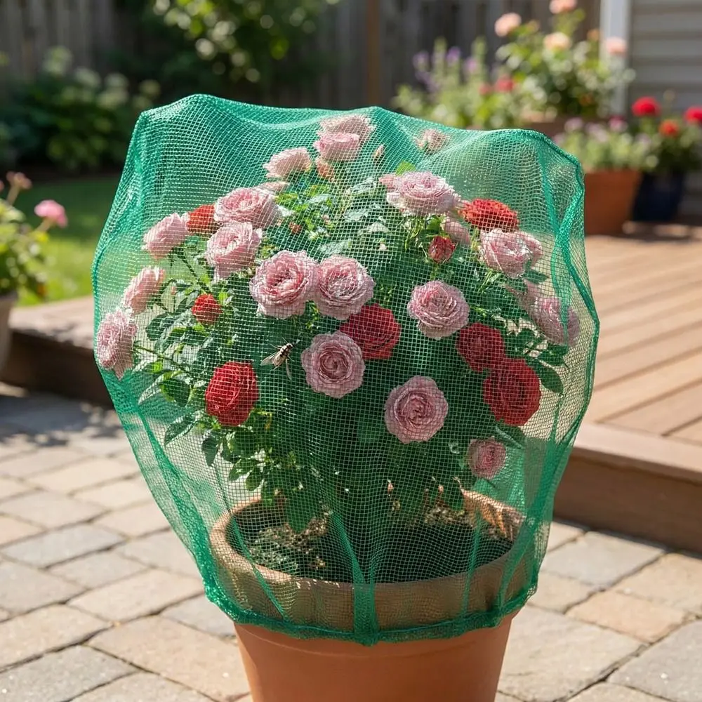 Breathable Mesh Plant Covers Zipper Drawstring Insect Net Barrier Large Thickened Reusable Plant Protection Bag Fruit Trees