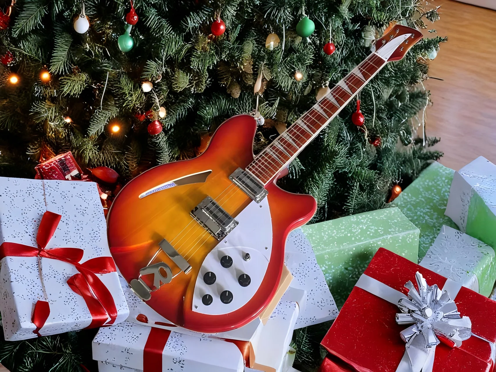 

Электрогитара Cherry Sunburst, полуполый корпус, 6-струнная, 24-ладная накладка из палисандра, качественная гитараra