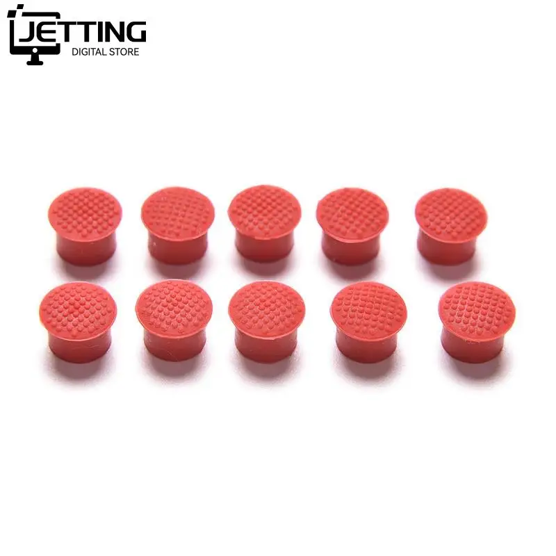 10pcs Laptop Nipple Rubber Mouse Pointer Cap for IBM Thinkpad Little TrackPoint Red Cap for Lenovo Keyboard Trackstick Guide