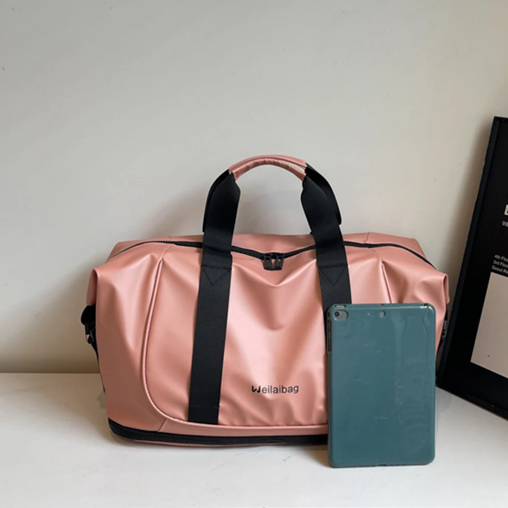 2025 جديد سعة كبيرة حقيبة اللياقة البدنية حقيبة كتف نسائية قابلة للتوسيع حقيبة يد رياضية محمولة مع فصل جاف ورطب