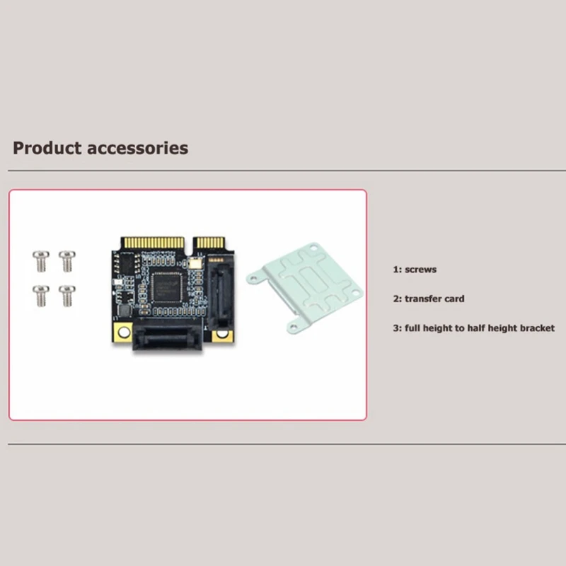 2 portas mini pci-e para sata 3.0 adaptador conversor placa de extensão de disco rígido adicionar em cartões para windows mac linux os