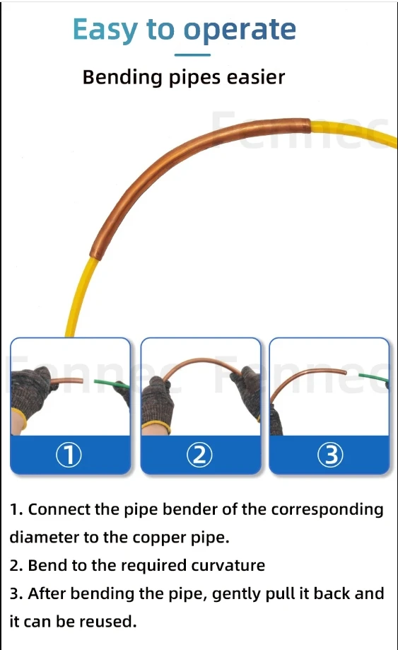 PE-Kunststoff-Kupferrohrschutz, 1/4 Zoll/3/8 Zoll/1/2 Zoll/5/8 Zoll, verformungssicheres Kupferrohrschutz-Werkzeugrohr für Klimaanlage 205 – Detail 4