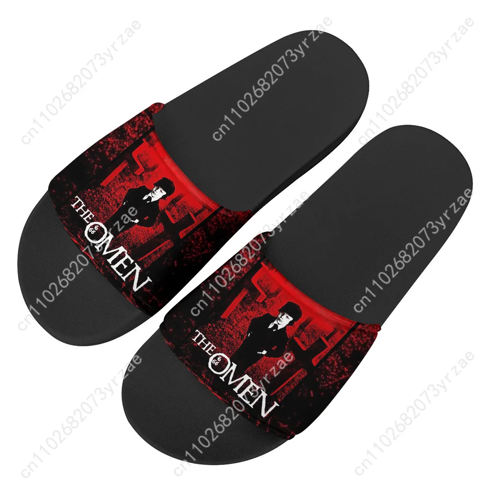 

The Omen Flip Flops Home Slipper Mens Womens Teenager Family Slippers Fashion Bathroom Pool Casual Sandals Custom Made Shoes