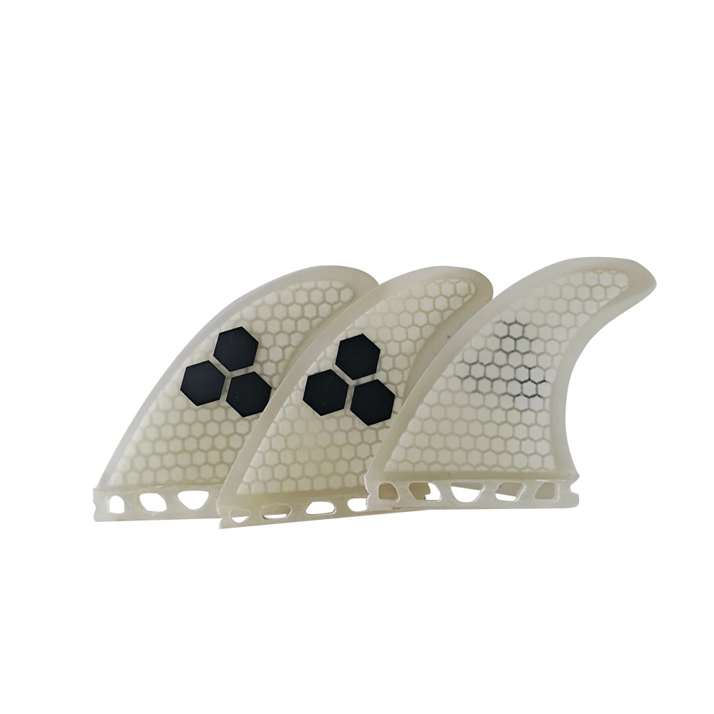 

UPSURF FUTURE Fins Large White Color SurfBoard Fin L Size Fiberglass Honeycomb Surf Fins Prancha de Surf 3pcs per set Sup Board