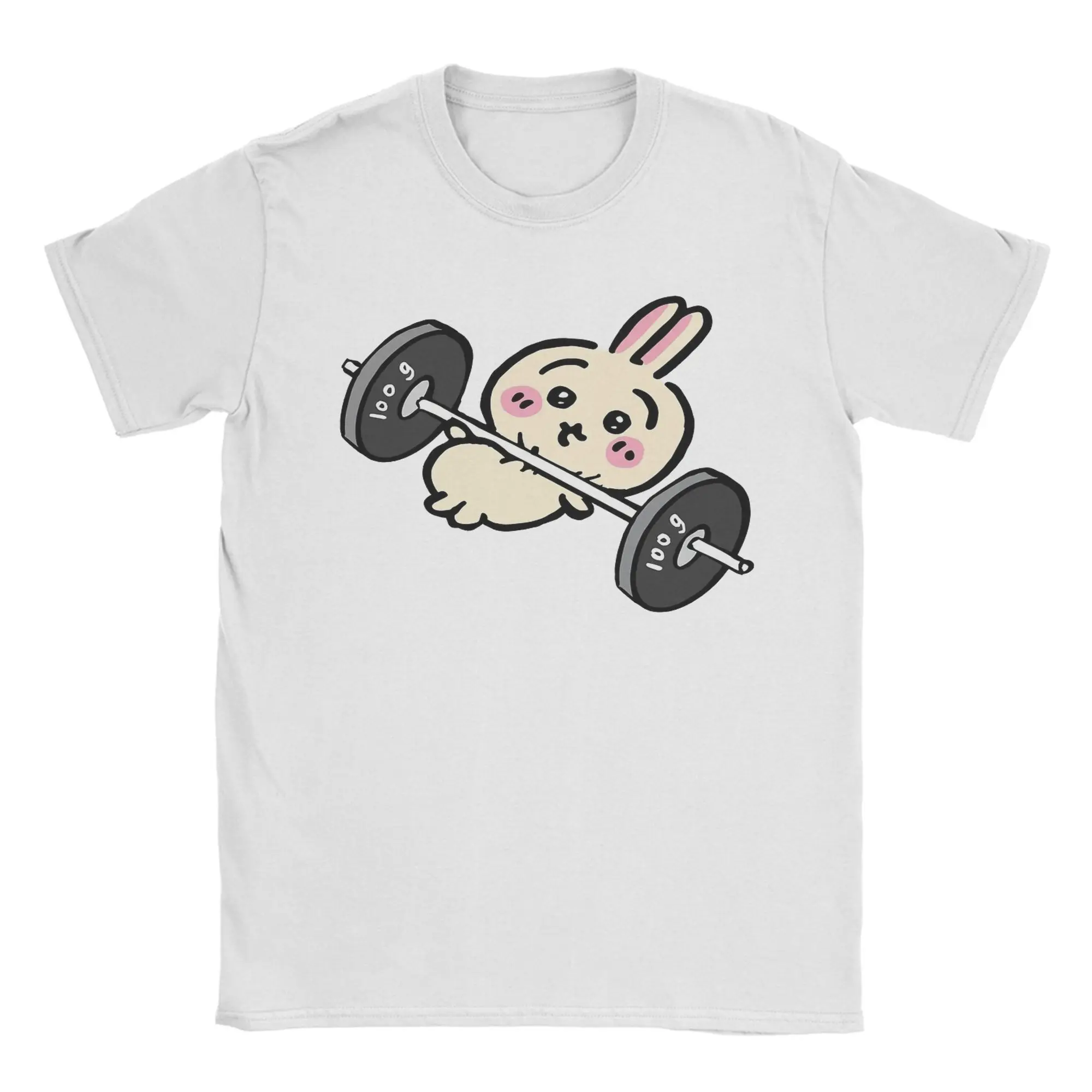 Usagi Chiikawas Gym Workout T Shirts for Men Women Kids Cotton Funny T-Shirt Round Collar Tee Shirt Short Sleeve Tops