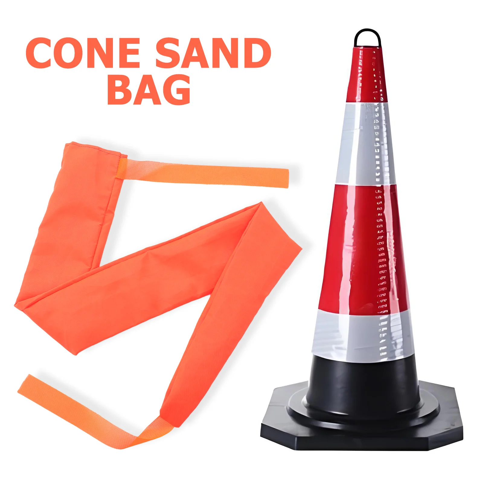 

10pcs Heavy Duty Sand For Traffic Cones Weather Resistant Construction Cone Weight Bags Road Safety Parking Driveway Use Cone