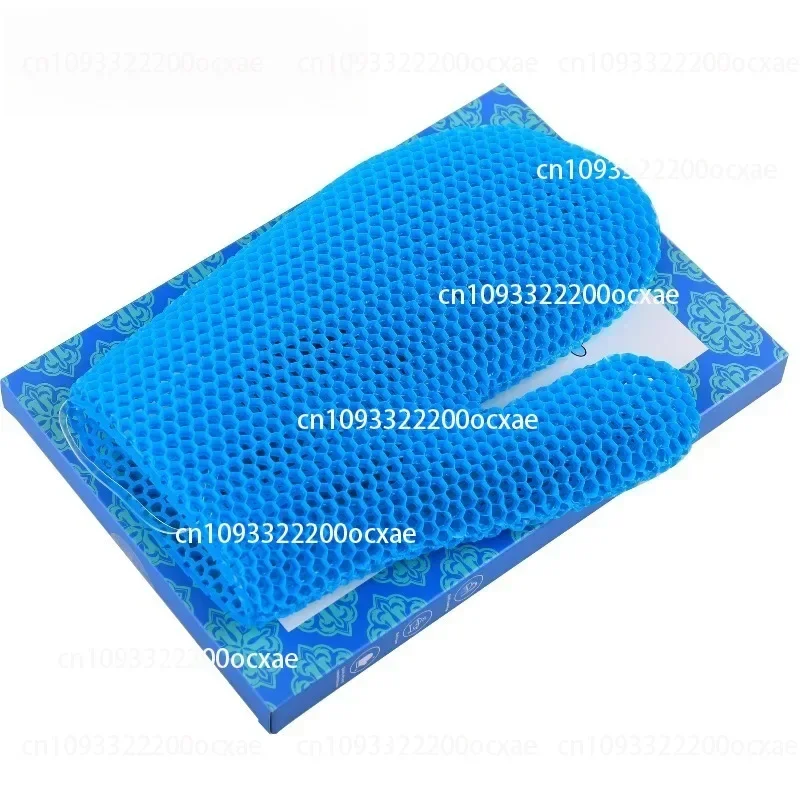Outdoor TPU Honeycomb Antibacterial Cleaning Bath Gloves Exfoliating Bath Scrub Back Towel Makeup Remover Finger Sleeves