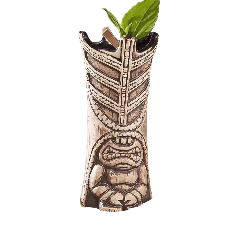 

420ml Ceramic Tiki Mug Creative Porcelain Beer Wine Mug Cup