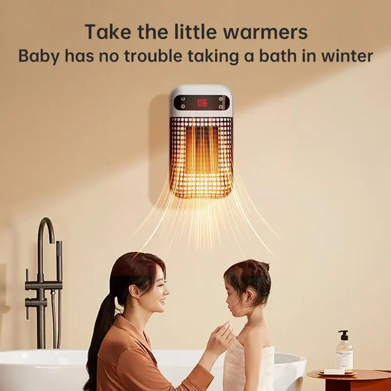 

Wall Outlet Heater Plug-in Portable Electric Quiet Heater Energy-Saving Ecoheat Space Heater Radiant Space Warmer With Overheat