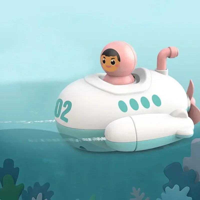 New Baby Bath Toys Submarine Wind Up Clockwork Ship Boat Kids Water Toys Swimming Pool Beach Game Toddler Boy Toys Children Gift
