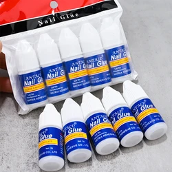 5Pcs/set Fast-Dry Adhesive Nail Tips Nail Glue 3g*5jars Super-Stong Bond Nail Glue For Nail Rhinestone&Nail Tips Manicure Glue