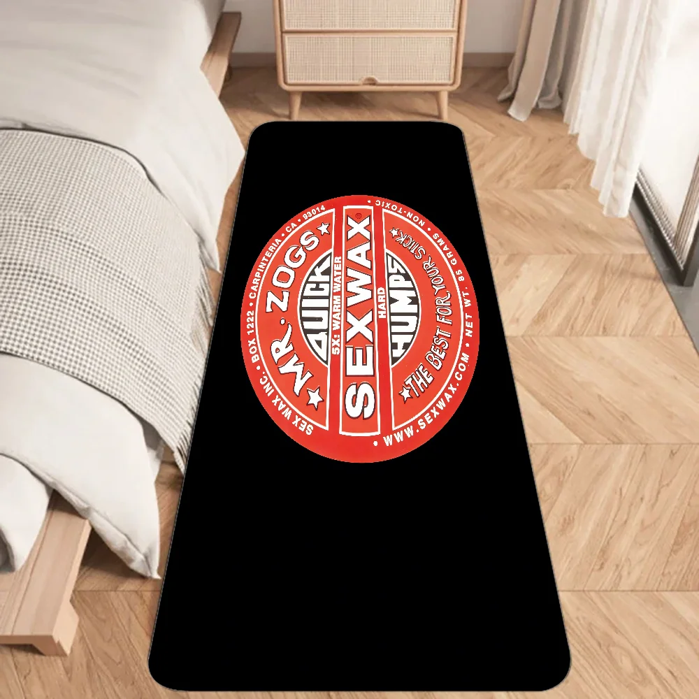 Mr Zogs Surfing Sex Wax Floor Mat Graphic Printed Flannel Doormats for Bathroom Kitchen Entrance Carpet Home Decor