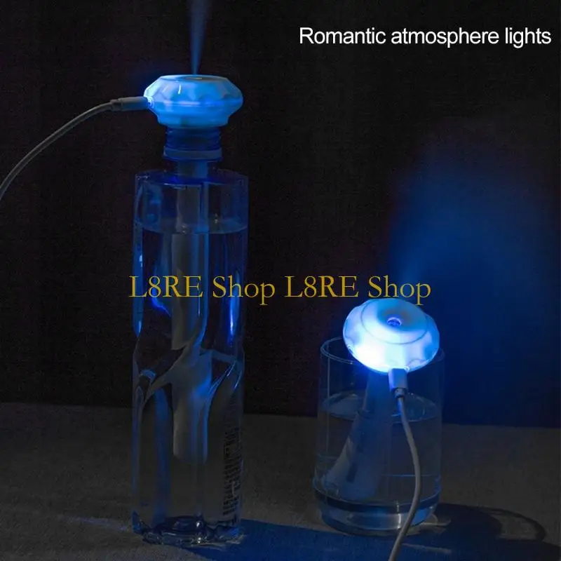 

L8RE Mini Humidifier USB Powered for Travel Office Quiet Compact Ultrasonic