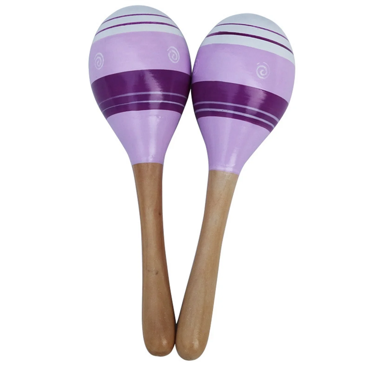 Maracas Hand Percussion Rattles, Wooden Rumba Shaker Musical Instrument for Kids Adults, Set of 2,