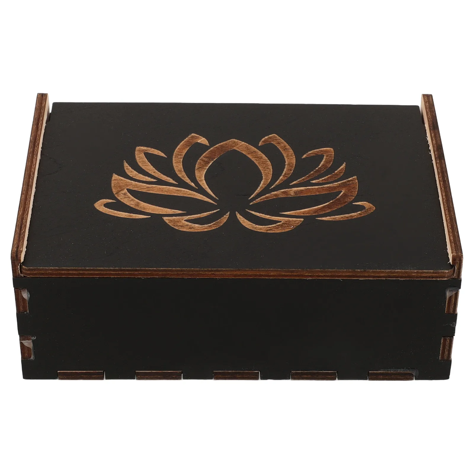 Wood Trinket Jewelry Box Compact Cards Organizer for Tarot Cards Earrings Necklaces Bracelets Rings Sundries