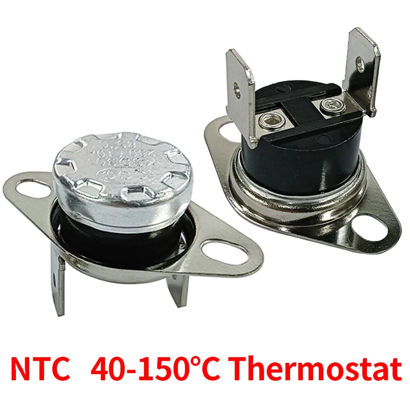 2/5/10PCS Bimetallic Thermostat KSD301/KSD302 40~150C 10A250V 40C 60C 80C 90C 100C 150degrees Normally Closed Temperature Switch